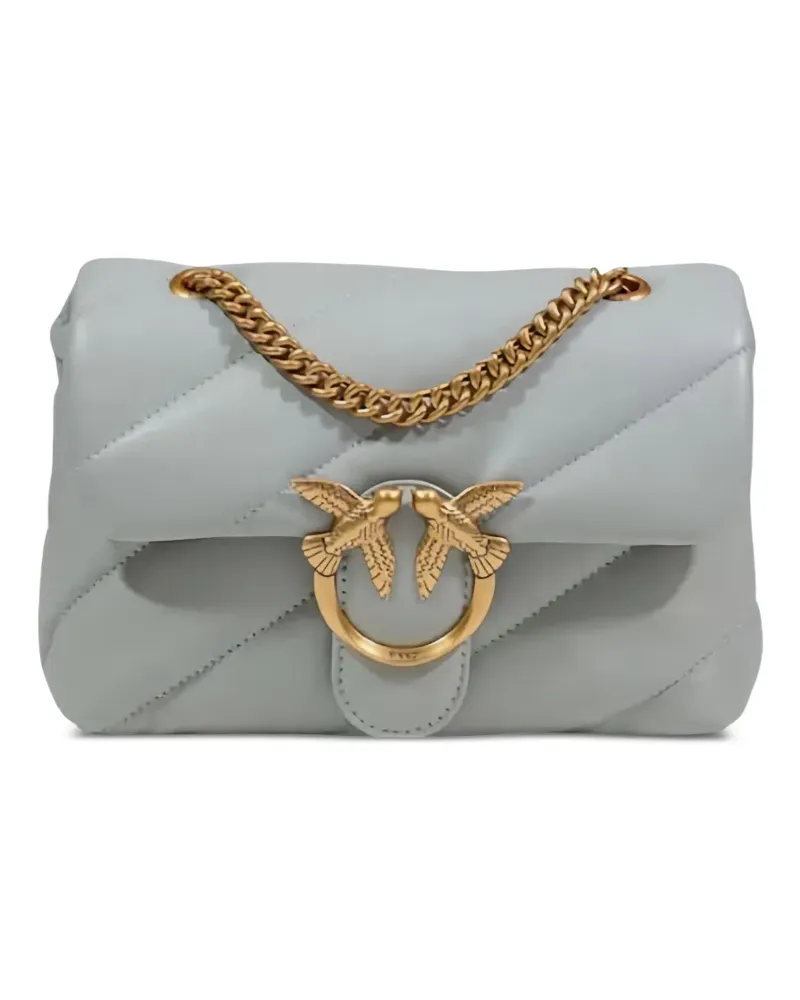 Pinko Gesteppte Love Schultertasche - Grau Grau