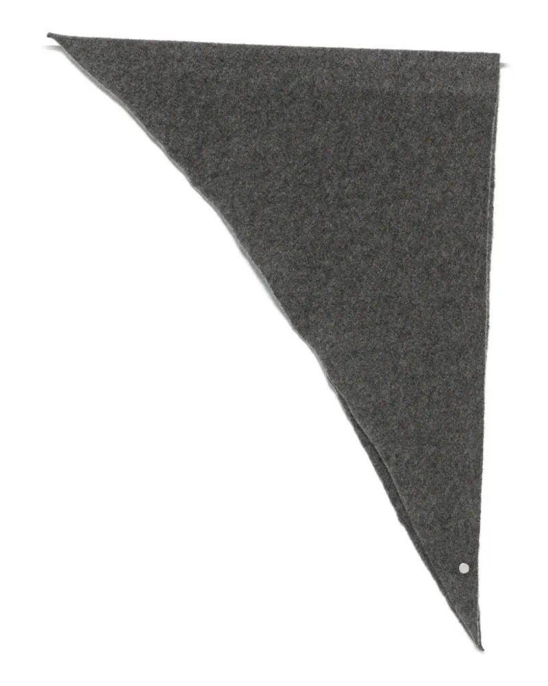 Roberto Collina triangular scarf - Grau Grau