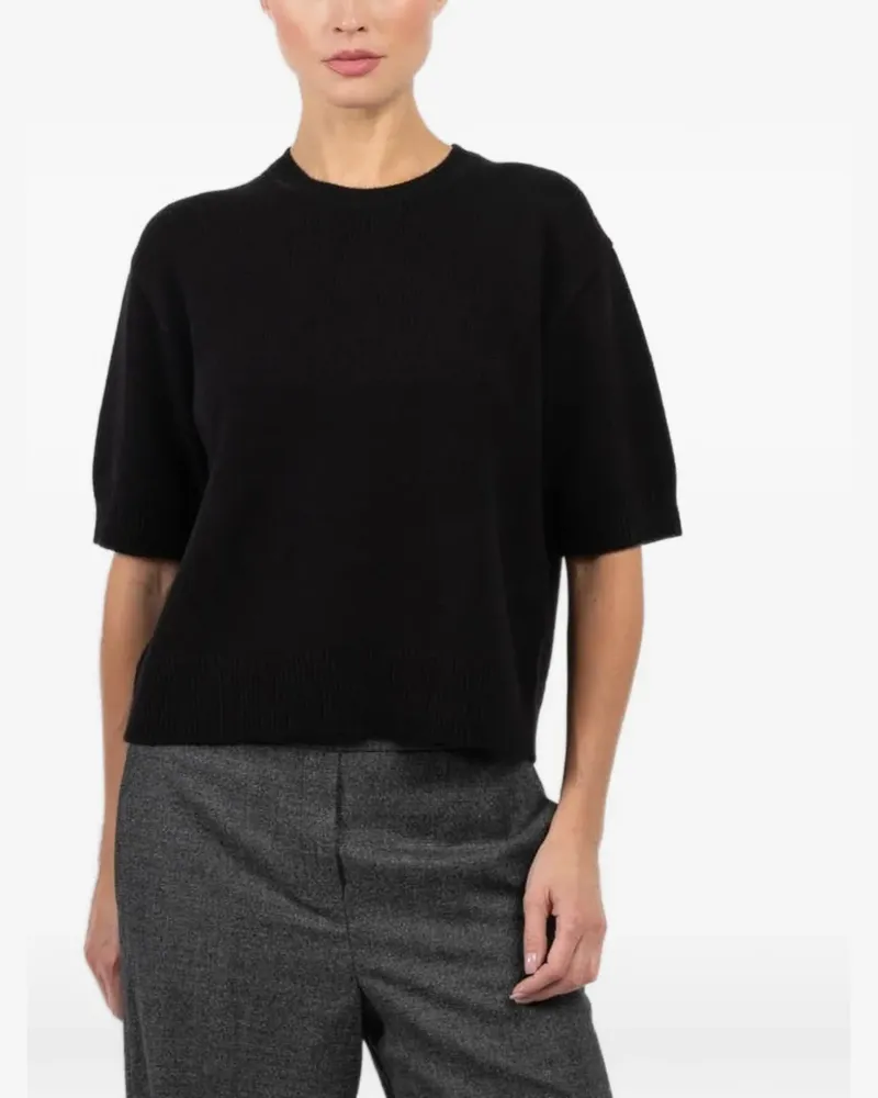 Theory short-sleeve cashmere top - Schwarz Schwarz