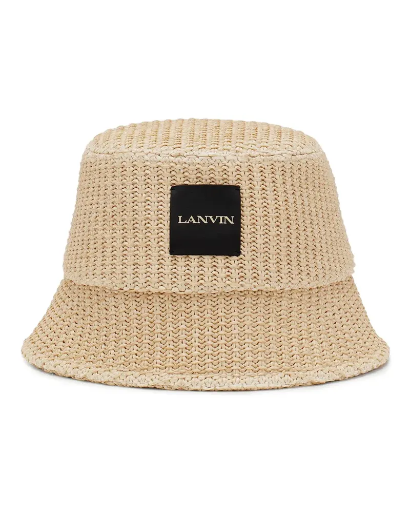 Lanvin Fischerhut aus Bast - Nude Nude