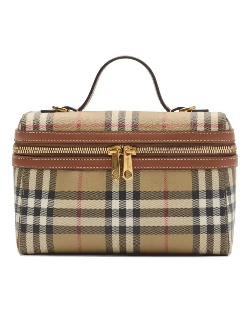 Burberry Mini Umhängetasche mit Check - Nude Nude