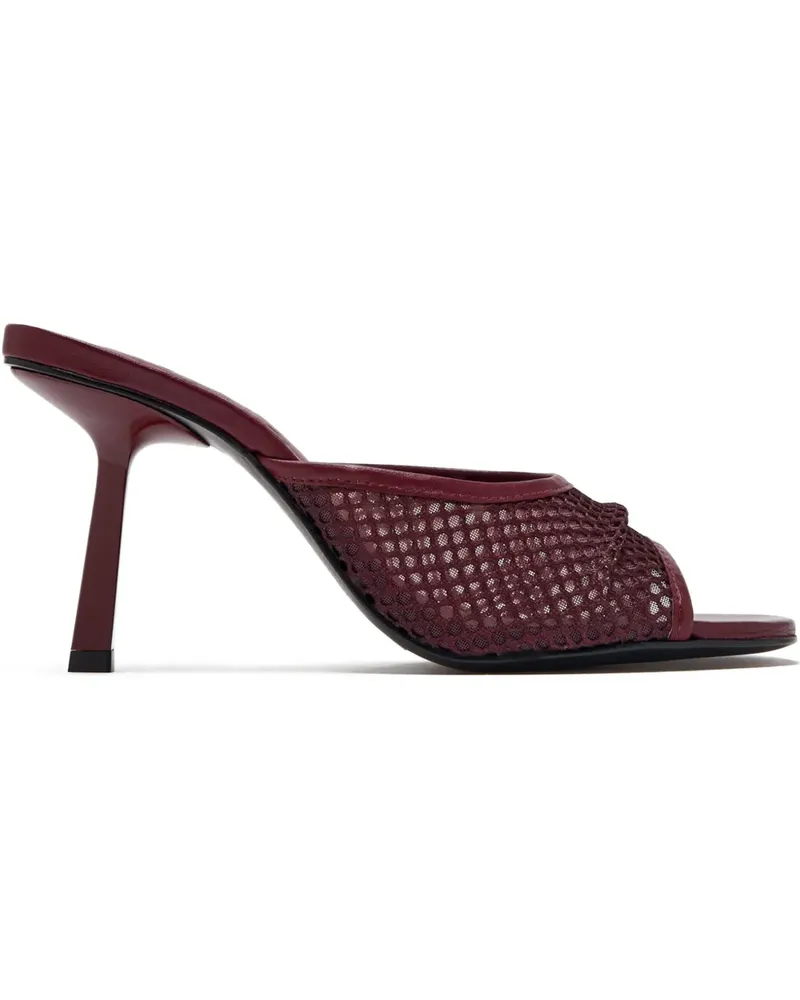 Schutz Mules mit Mesh-Einsatz - Rot Rot