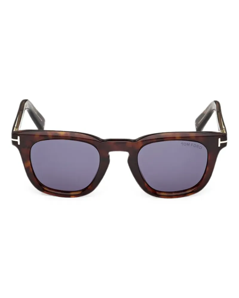 Tom Ford Icon eckige Sonnenbrille - Braun Braun