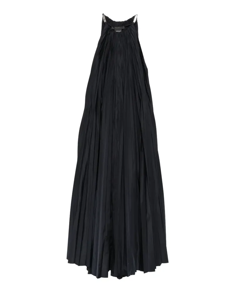 Max Mara pleated crystal-embellished maxi dress - Schwarz Schwarz