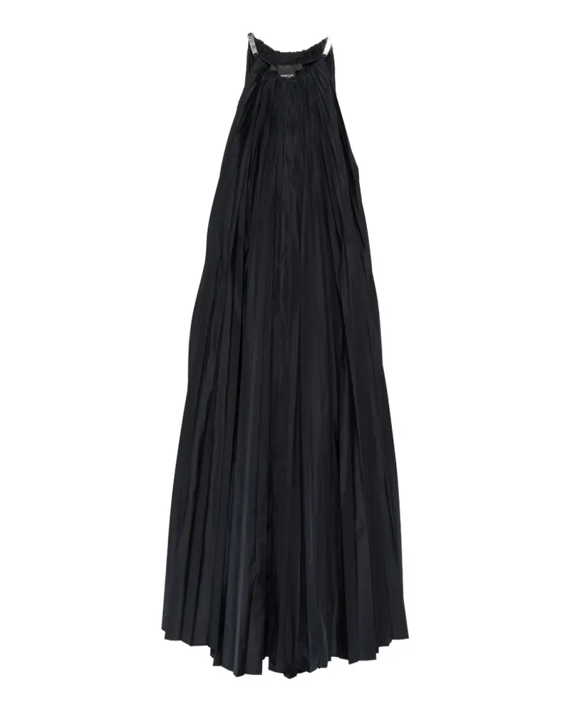 Max Mara pleated crystal-embellished maxi dress - Schwarz Schwarz