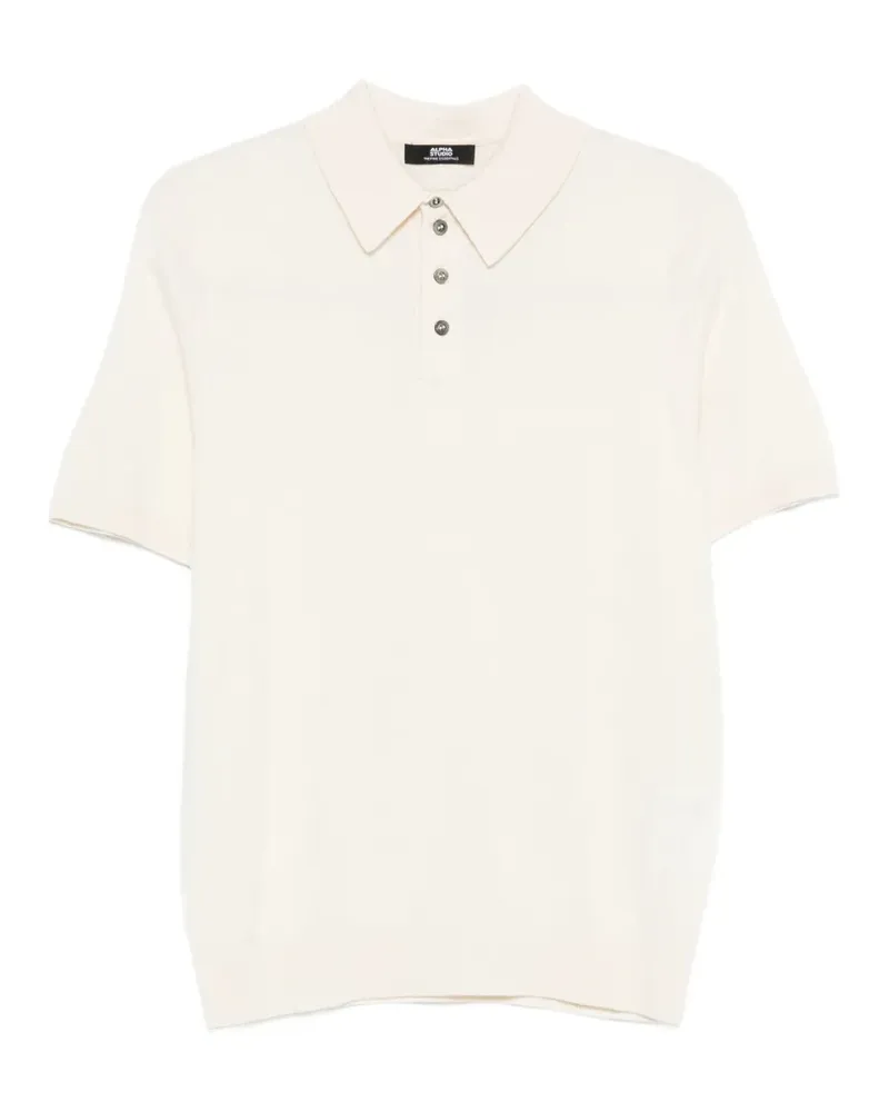 Alpha Studio buttoned polo shirt - Nude Nude