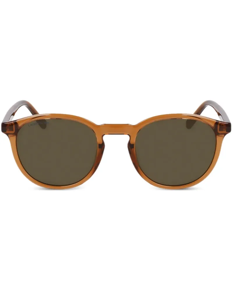 Lacoste Sonnenbrille mit Panto-Gestell - Braun Braun