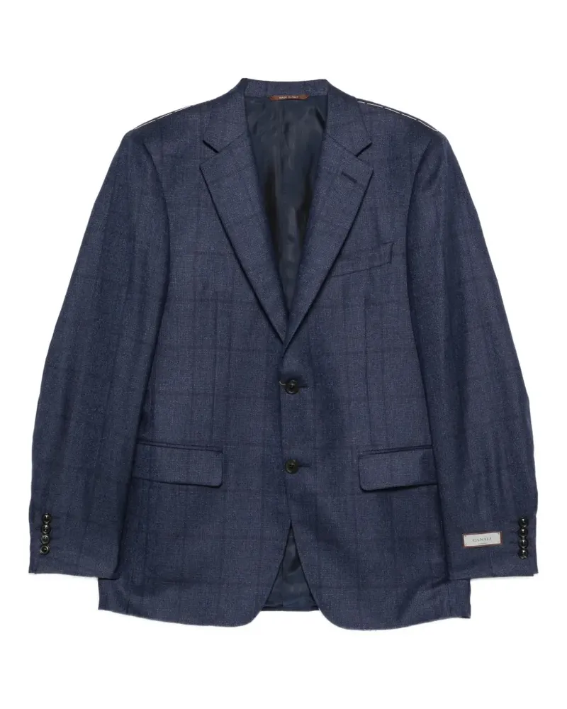 Canali Sakko mit Karomuster - Blau Blau