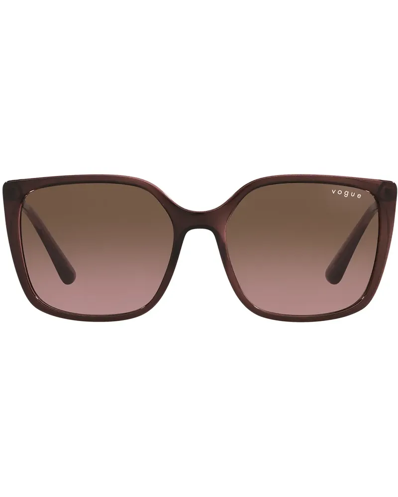 Vogue Sonnenbrille mit eckigem Gestell - Rot Rot