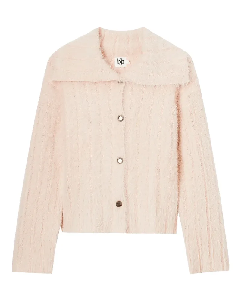 b+ab Cardigan mit Knöpfen - Rosa Rosa