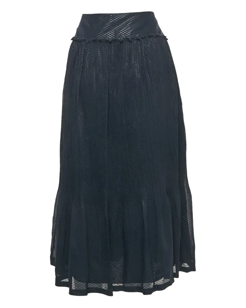 See by Chloé Plissierter Midirock - Blau Blau