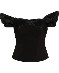 V:PM ATELIER Schulterfreie Paloma Corsage Schwarz