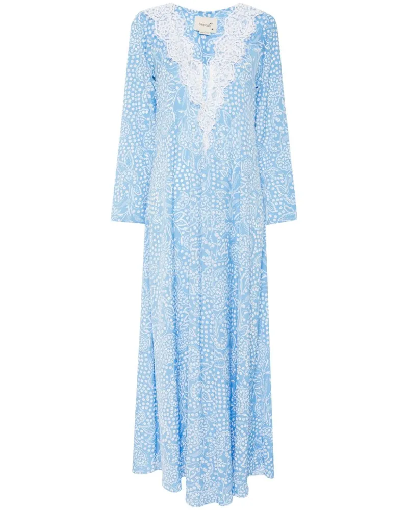 Bambah Azalea Maxikleid - Blau Blau