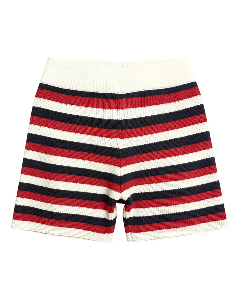 Brunello Cucinelli Gestreifte Shorts - Weiß Weiß