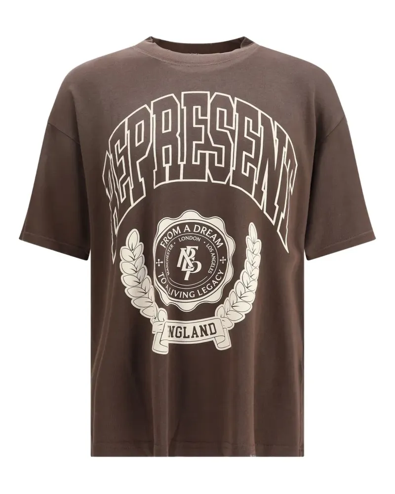 REPRESENT Legacy Crest T-shirt - Braun Braun