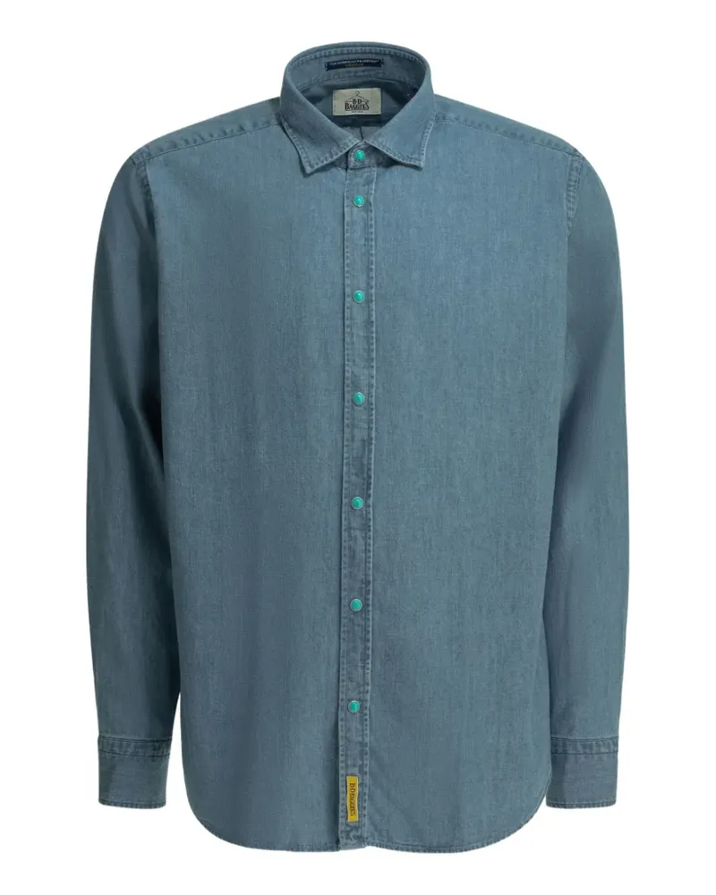 B.D. Baggies Kim contrast-button denim shirt - Blau Blau