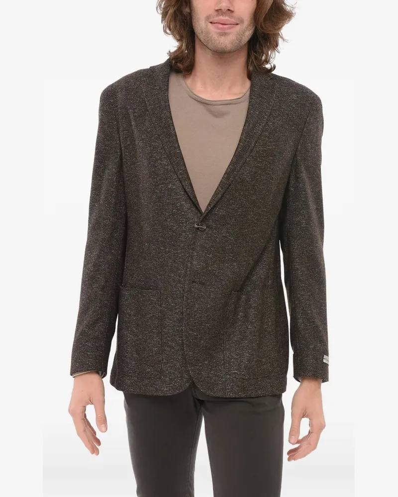 Corneliani Nino Danieli Blazer mit aufgesetzter Tasche - Braun Braun