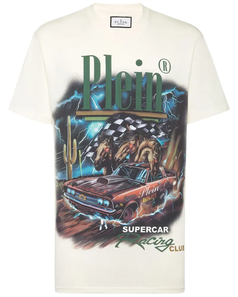Philipp Plein Racing Club T-Shirt - Weiß Weiß