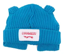Beanie mit Ohrenapplikation - Blau