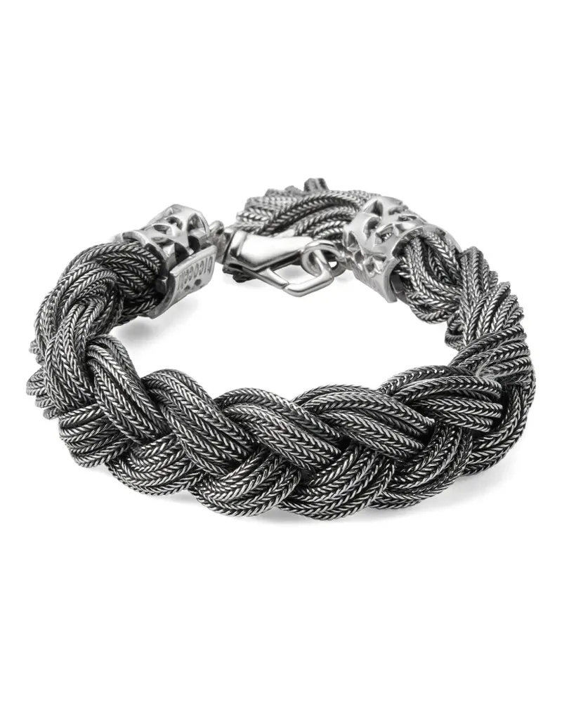 Emanuele Bicocchi braided bracelet - Silber Silber