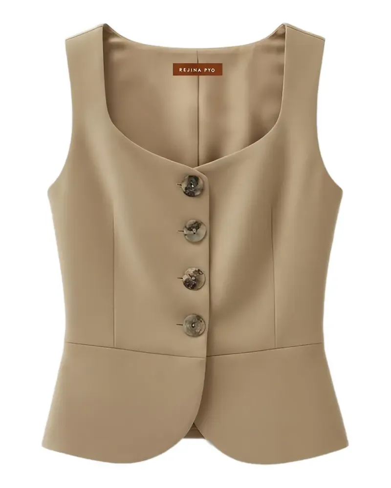 REJINA PYO Eunice vest - Nude Nude