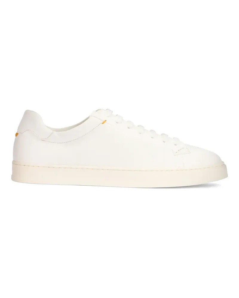 Doucal´s lace-up leather sneakers - Weiß Weiß