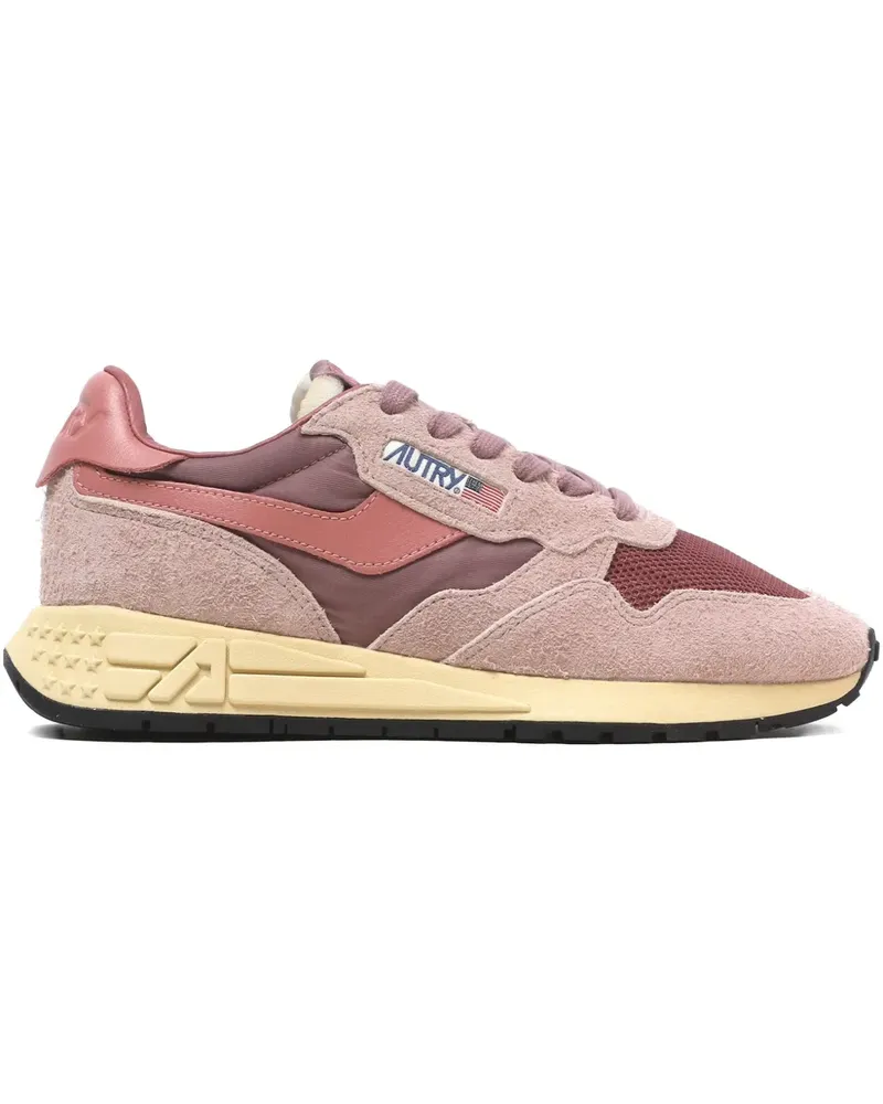AUTRY suede panelled sneakers - Rosa Rosa