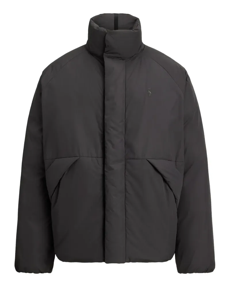 Ralph Lauren Gesteppte Jacke aus mattem Taft - Schwarz Schwarz