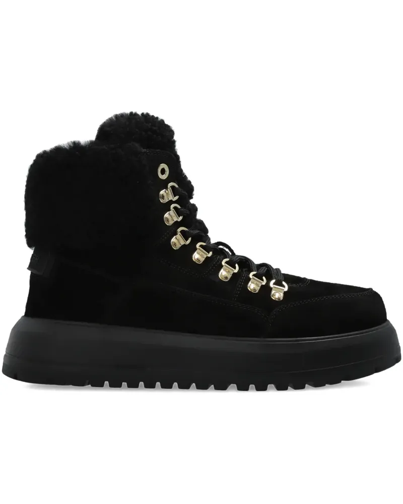 Bogner Schnürstiefel mit Besatz 50mm - Schwarz Schwarz