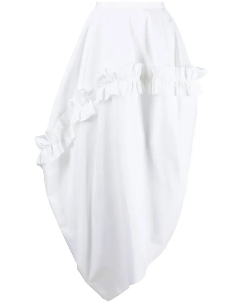 Alexander McQueen Asymmetrisches Hemd - Weiß Weiß