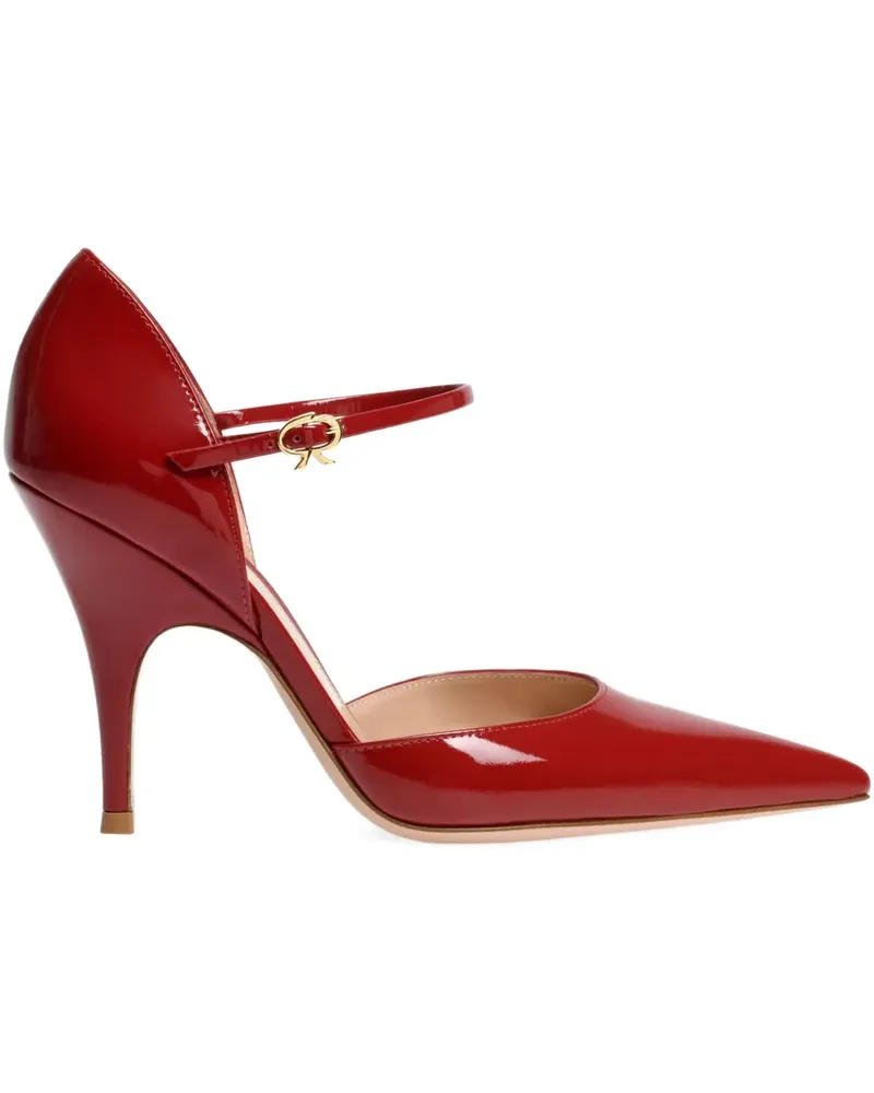 Gianvito Rossi 95mm Sofia leather pumps - Rot Rot
