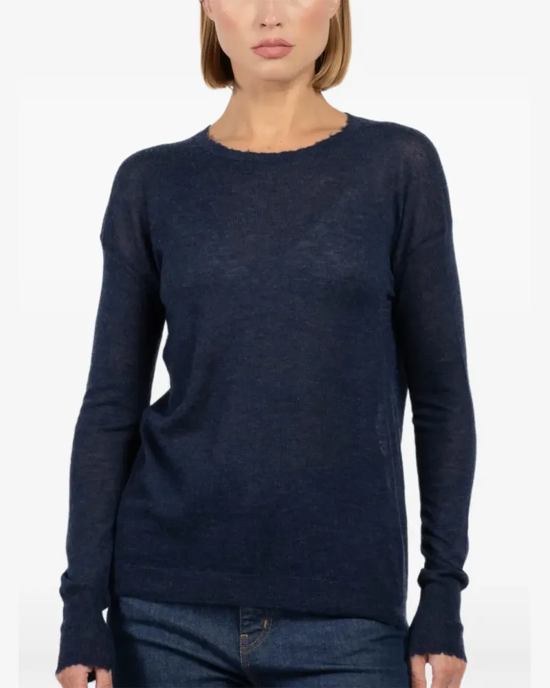 Autumn Cashmere frayed sweater - Blau Blau