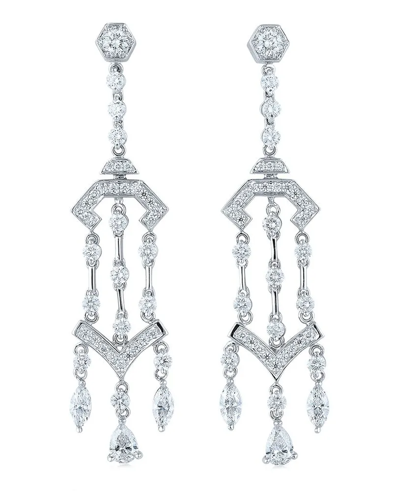 KWIAT 18kt Weißgoldohrringe mit Diamanten - Silber Silber