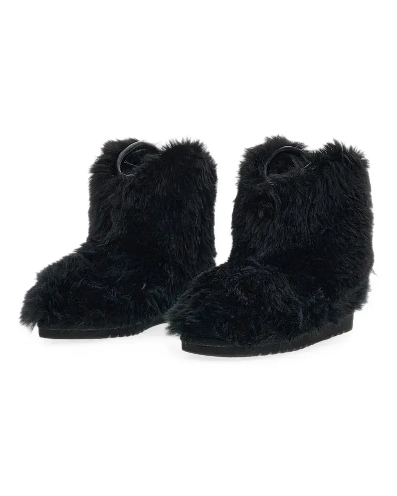 STAND Maisie Stiefeletten aus Faux Fur - Schwarz Schwarz
