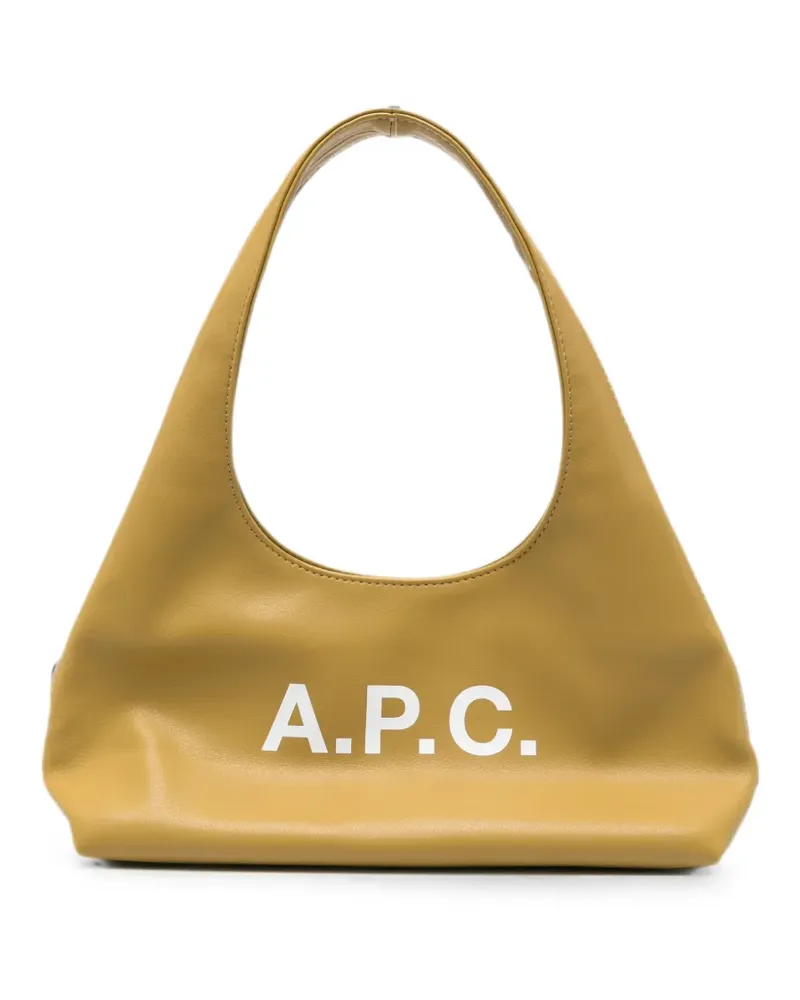 A.P.C. logo-print tote bag - Gelb Gelb