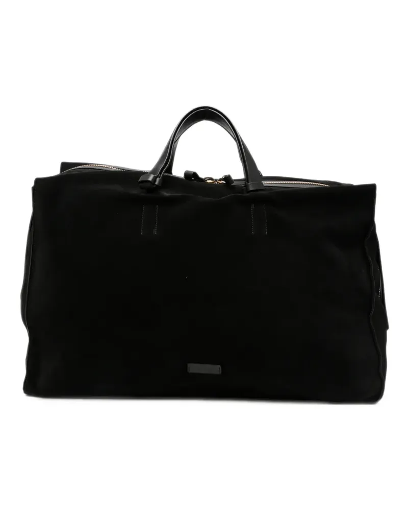 Giorgio Armani Reisetasche mit Wildleder-Finish - Schwarz Schwarz