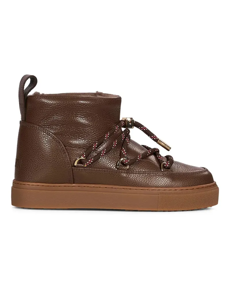 INUIKII lace-up leather ankle boots - Braun Braun