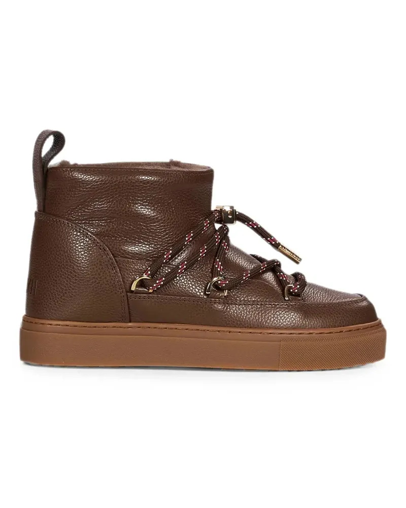 INUIKII lace-up leather ankle boots - Braun Braun