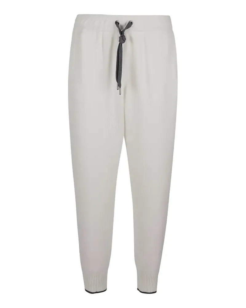 Brunello Cucinelli drawstring knit track pants - Nude Nude