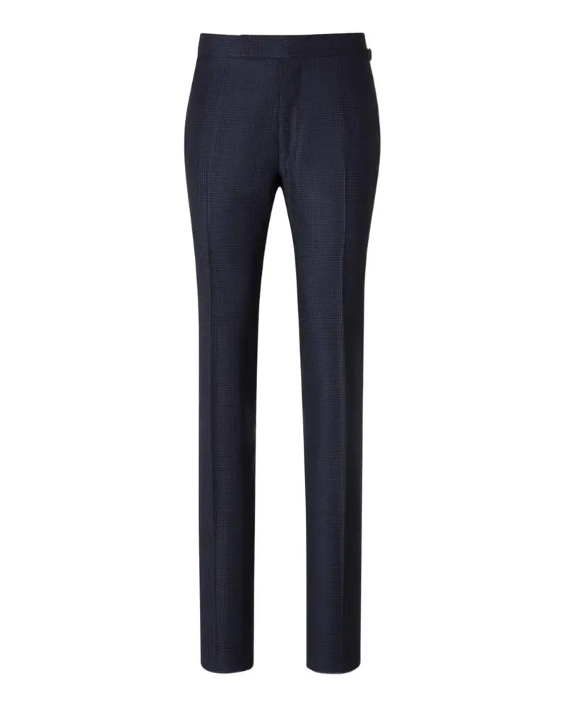Tom Ford houndstooth-pattern suit - Blau Blau