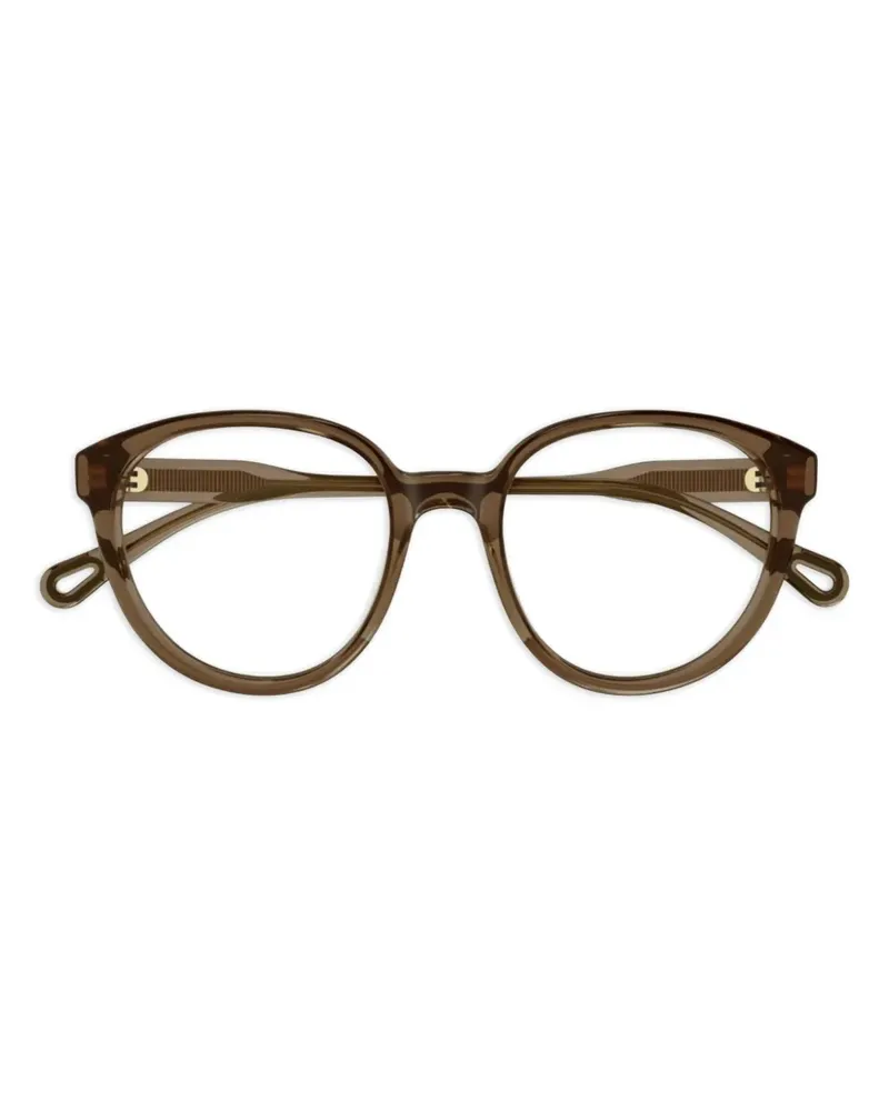 Chloé Brille mit rundem Gestell - Braun Braun