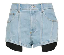 Jeans-Shorts mit Einsätzen