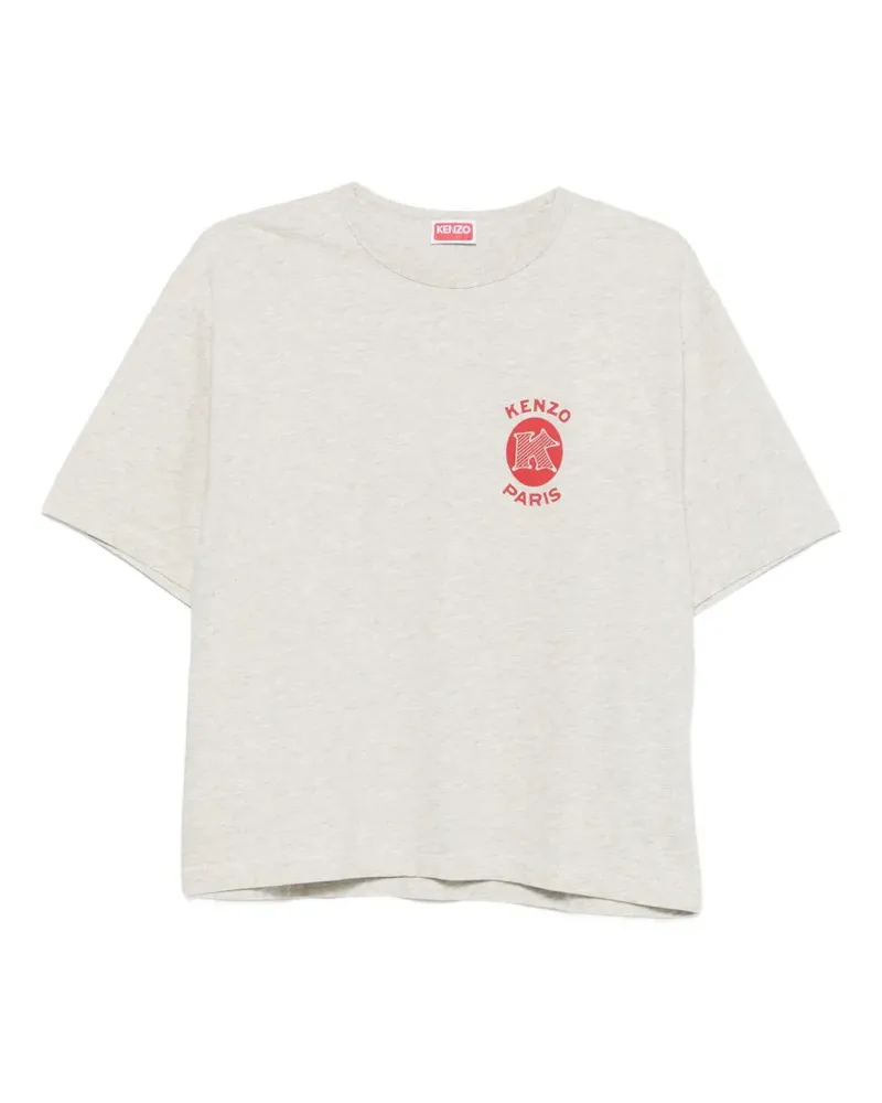 Kenzo Paris Emblem logo-print T-shirt - Grau Grau