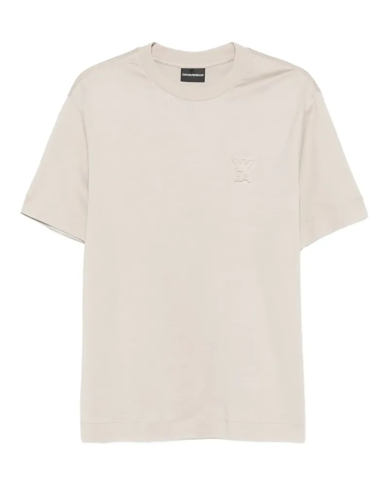 Emporio Armani T-Shirt mit Logo - Nude Nude