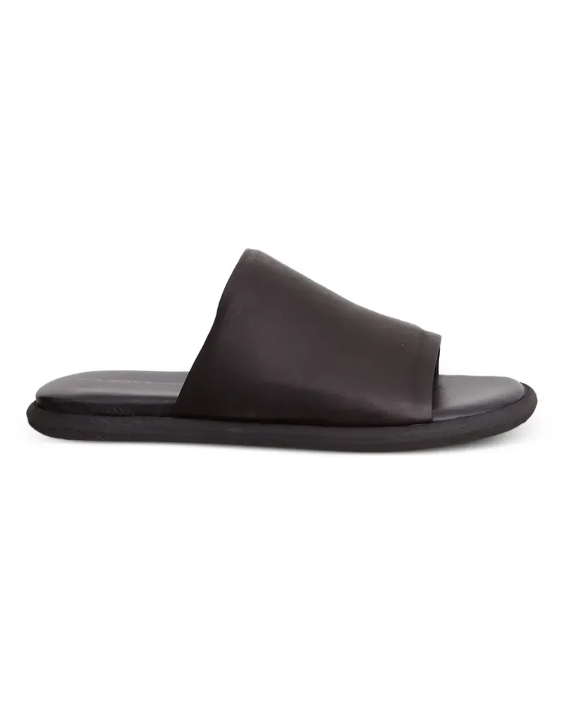 puro leather flat slide - Braun Braun