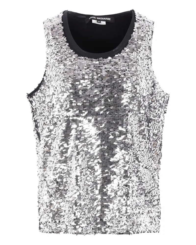 Junya Watanabe Oberteil mit Pailletten - Grau Grau