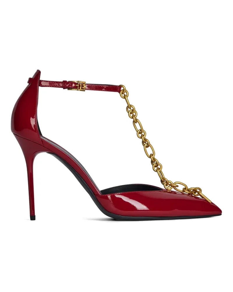 Balmain Sync patent leather stilettos - Rot Rot