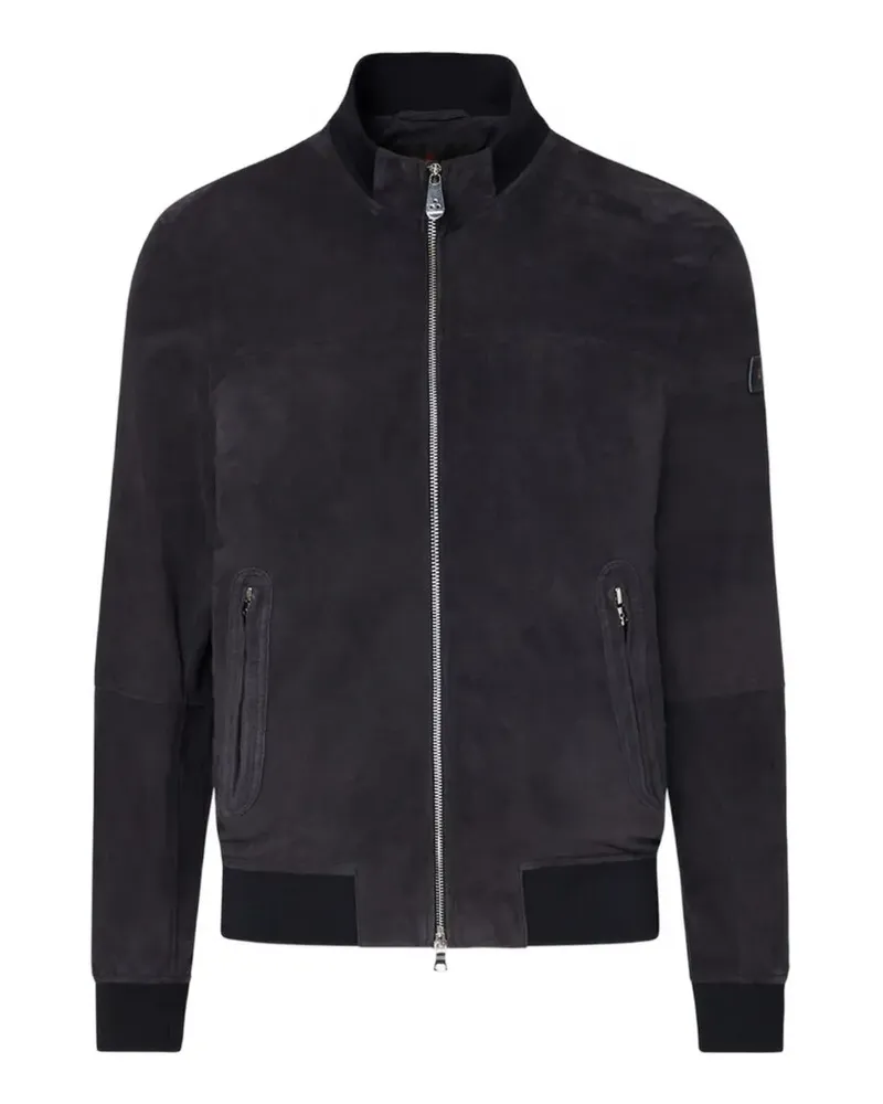 Peuterey Sands suede bomber jacket - Blau Blau