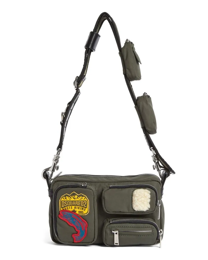 Dsquared2 Kuriertasche mit Canadian-Patch - Grün Grün