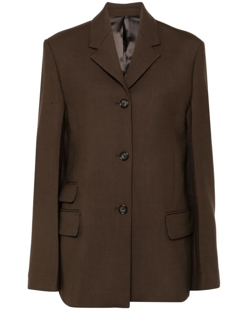 Totême EInreihiger Blazer mit geradem Schnitt - Braun Braun